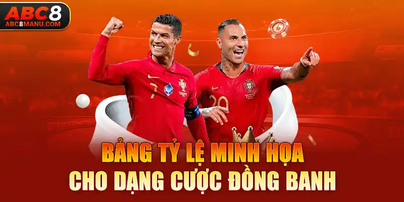 Bảng tỷ lệ minh họa cho dạng cược đồng banh